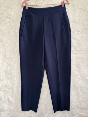 Athleta Womens Endless High Rise Pant 4 Navy Classic Commute Travel Trouser Work
